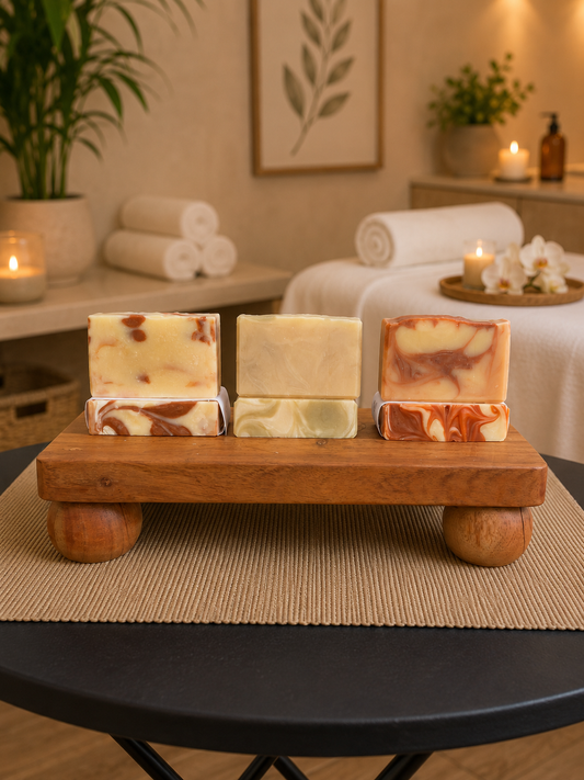 Bundle 3 Pack of – Rosemary, Peppermint & Spearmint; Orange & Cedarwood; Orange & Bergamot Goat Milk Soaps