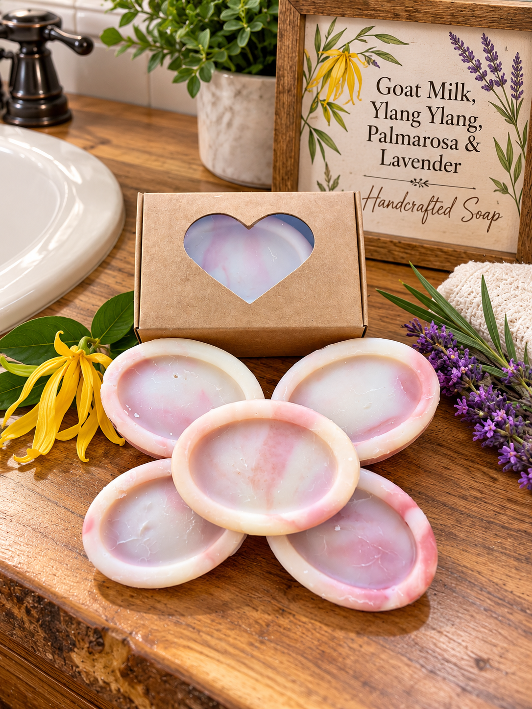 Goat Milk, Ylang Ylang, Palmarosa & Lavender