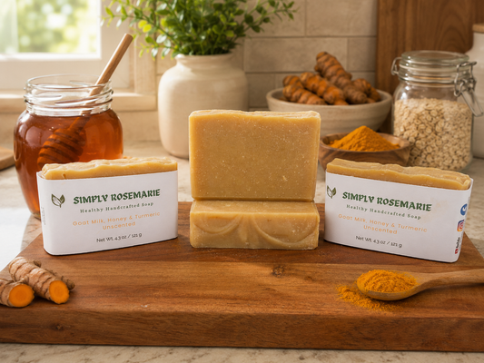 Handcrafted Goat Milk, Raw Honey & Oatmeal soap bars by Simply RoseMarie
