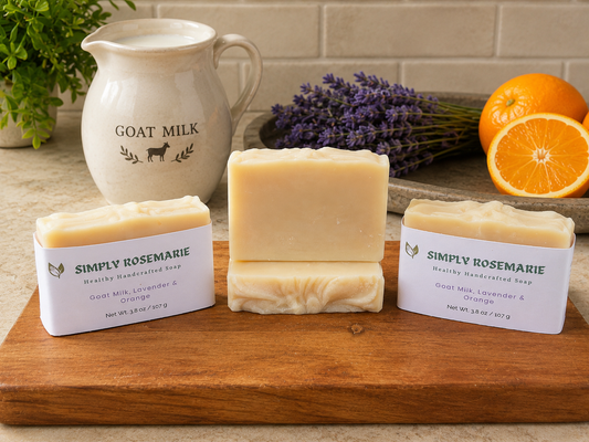 Handcrafted Goat Milk Soap with Lavender & Orange by Simply RoseMarie


