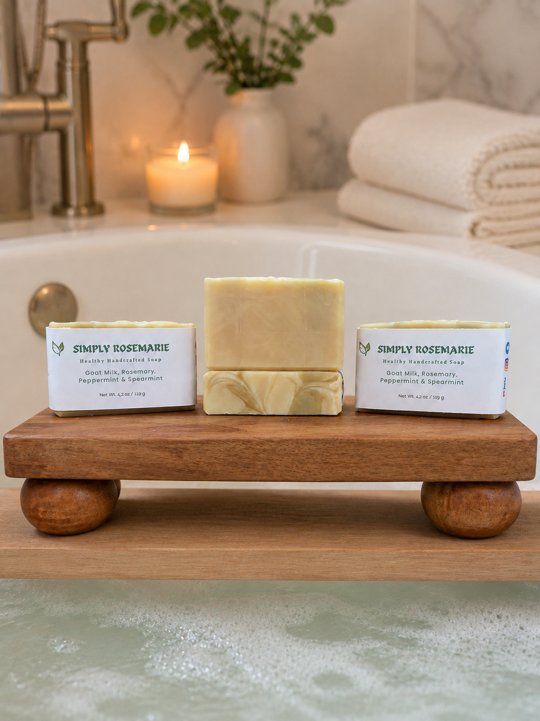 Goat Milk, Rosemary, Peppermint & Spearmint